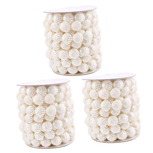 SHINEOFI 3 Rollen Muschelperlen Zur Schmuckherstellung Vorhang Für Den Innenbereich Künstliche Muschel Nautische Muscheldekoration Party Muschelgirlande Dekorationen Kunstanhänger SHINEOFI 3 Rollen Muschelperlen Zur Schmuckherstellung Vorhang Für Den Innenbereich Künstliche Muschel Nautische Muscheldekoration Party Muschelgirlande Dekorationen Kunstanhänger von SHINEOFI