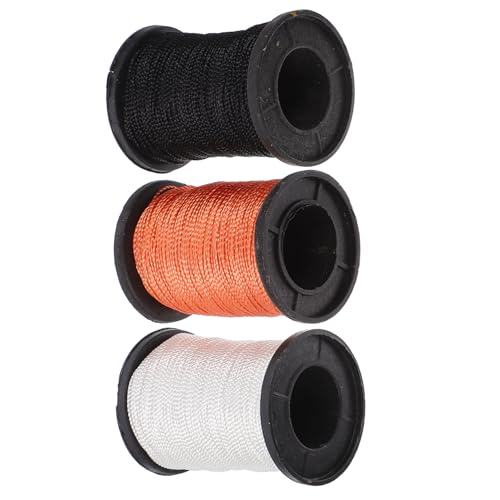 SHINEOFI 3 Rollen Nähgarn Handnähgarn Gewachstes Garn Handnähzubehör DIY Handwerk Stricknähzubehör Nähgarn Dicker Faden Zum Nähen Handstichgarn Nylon von SHINEOFI