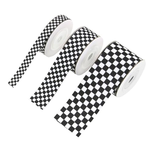 SHINEOFI 3 Rollen Schwarz -Weiß -Plaidband Schleife kariert bedrucktes Band Streifenband bastelmaterial geschenkband Geschenkbänder Set DIY band dekoration dekoratives Bastelband Polyester SHINEOFI 3 Rollen Schwarz -Weiß -Plaidband Schleife kariert bedrucktes Band Streifenband bastelmaterial geschenkband Geschenkbänder Set DIY band dekoration dekoratives Bastelband Polyester von SHINEOFI