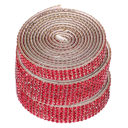 SHINEOFI 3 Rollen Selbstklebendes Strassband Dekoratives Funkelndes Kristallband für Kleidung DIY Bastelstreifen Vielseitige Schmucksteine für Mode Taschen Schuhe und Accessoires von SHINEOFI