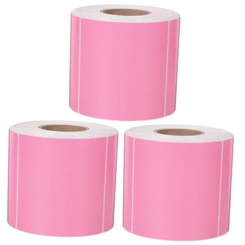 SHINEOFI 3 Rollen Thermoetikettenpapier Adressetiketten Für Den Versand Thermal- -versandaufkleber Druckbar Thermodrucketiketten Perforierte Versandetiketten Portoetikett Rosa SHINEOFI 3 Rollen Thermoetikettenpapier Adressetiketten Für Den Versand Thermal- -versandaufkleber Druckbar Thermodrucketiketten Perforierte Versandetiketten Portoetikett Rosa von SHINEOFI
