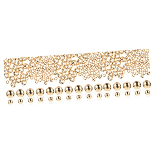 SHINEOFI 3 Sätze Armband Aus Metallperlen Beads for Bracelets Schmuckherstellung Schmucksets Reize Runden Für Perlen Zum Basteln Von Schmuck Diy -ohrring -perlen Kupfer Golden 200 Stück * 3 SHINEOFI 3 Sätze Armband Aus Metallperlen Beads for Bracelets Schmuckherstellung Schmucksets Reize Runden Für Perlen Zum Basteln Von Schmuck Diy -ohrring -perlen Kupfer Golden 200 Stück * 3 von SHINEOFI