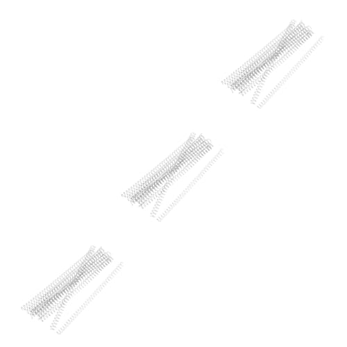 SHINEOFI 3 Sätze Binderspiralen Spulen Draht Bindung Aktenordner Kreise Binden Schulzeug Kalender Zubehör Schneidbare Binderspiralen Diy Kalenderspiralen Spulen Eisen Silver 10 Stück * 3 von SHINEOFI