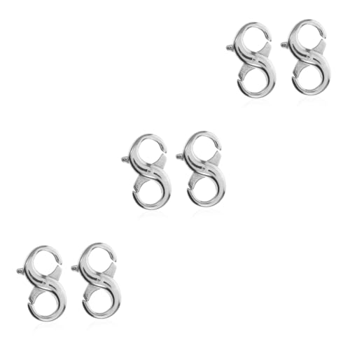 SHINEOFI 3 Sätze Diy Schmuckteile Kettenverlängerung Gold Silberkette Hummerschere Lobster Clasp Schmuckzubehör Halskettenschnallen Selber Machen Schmuckmaterialien Stahl 2 Stücke * 3 SHINEOFI 3 Sätze Diy Schmuckteile Kettenverlängerung Gold Silberkette Hummerschere Lobster Clasp Schmuckzubehör Halskettenschnallen Selber Machen Schmuckmaterialien Stahl 2 Stücke * 3 von SHINEOFI