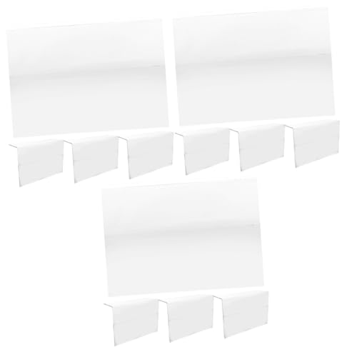 SHINEOFI 3 Sätze Einzelhandelsdisplay Display-tag Regal Speisekarte Warenschildhalter Stand Für Zeichen Menühalter Für Buffettische Displayhalter Gruß Das Haustier Transparent 4 Stück * 3 SHINEOFI 3 Sätze Einzelhandelsdisplay Display-tag Regal Speisekarte Warenschildhalter Stand Für Zeichen Menühalter Für Buffettische Displayhalter Gruß Das Haustier Transparent 4 Stück * 3 von SHINEOFI