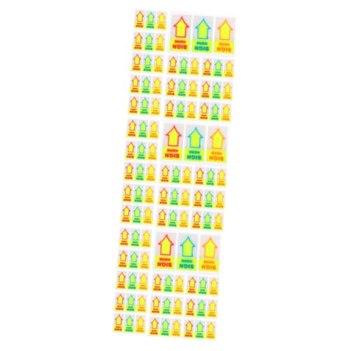 SHINEOFI 3 Sätze Etikett Namensschild Aufkleber Planer Marker Zeichen Index Siegel Etiketten Aufkleber Flaschenetiketten Aufkleber Große Notizen Textmarker 120 Stück * 3 von SHINEOFI