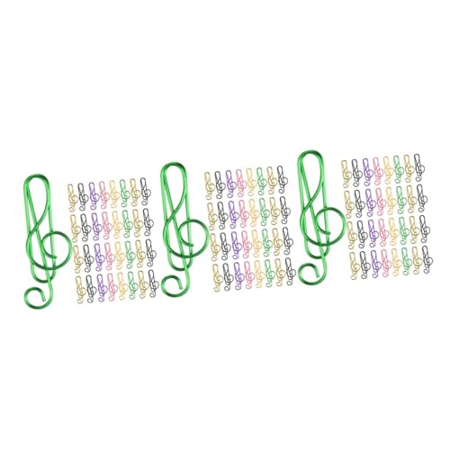 SHINEOFI 3 Sätze Farbige Büroklammern Kleine Büroklammern Clip Schreibwaren Größe Büroklammern Für Musiknoten Mehrfarbig Geformt Jumbo-büroklammer Musical Trendy Notizen Metall 85 Stück * 3 SHINEOFI 3 Sätze Farbige Büroklammern Kleine Büroklammern Clip Schreibwaren Größe Büroklammern Für Musiknoten Mehrfarbig Geformt Jumbo-büroklammer Musical Trendy Notizen Metall 85 Stück * 3 von SHINEOFI