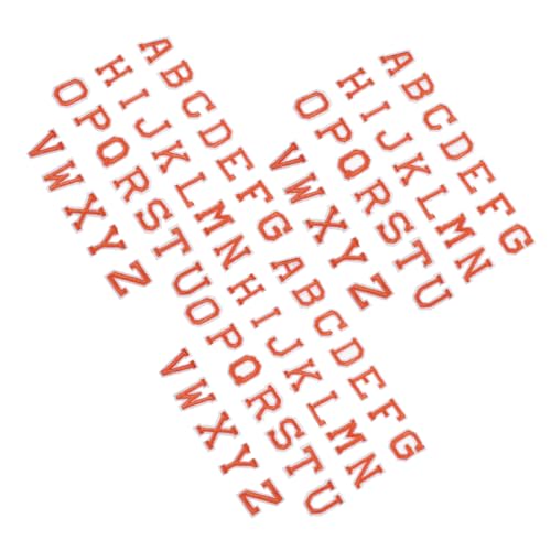 SHINEOFI 3 Sätze Filz Buchstaben Patches Orange A-z Alphabet Applikationen Zum Aufbügeln Und Aufnähen Für Kleidung Hüte Taschen Jeans Reparatur Lernspielzeug von SHINEOFI