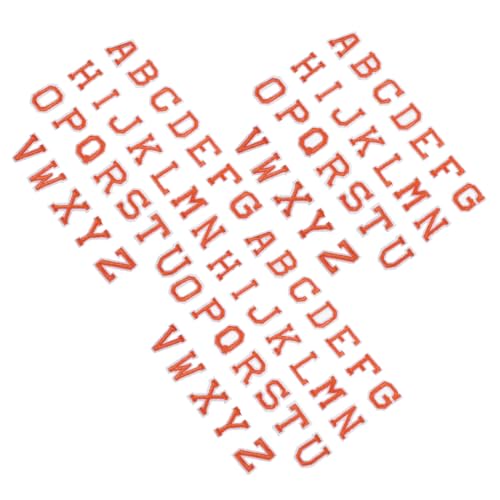 SHINEOFI 3 Sätze Filzbuchstaben Buchstaben A-z Patches Orange Für Kleidung Caps Pullover Taschen Jacken Hemden Nähen Reparatur Applikationen von SHINEOFI
