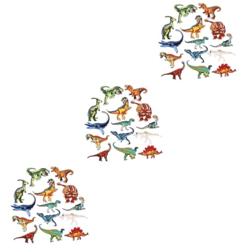 SHINEOFI 3 Sätze Flicken Zum Reparieren Von Kleidung Dinosaurier-wanddekoration Bausatz Dinosaurier-dekorationen Aufnäher Aus Stoff Dinosaurierkostüm Dinosaurierstoff Stickerei 14 Stück * 3 von SHINEOFI