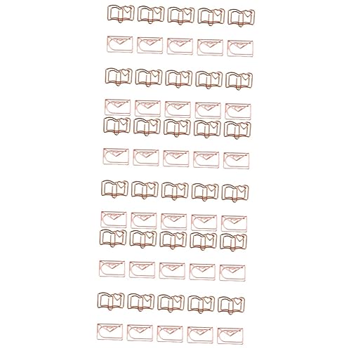 SHINEOFI 3 Sätze Geformte Büroklammer Draht-lesezeichen-clips Dekorative Papierklammern Büroklammern in Buchform Stiftklammern Kleine Heftklammern Rostfreier Stahl Rose Gold 20 Stück * 3 SHINEOFI 3 Sätze Geformte Büroklammer Draht-lesezeichen-clips Dekorative Papierklammern Büroklammern in Buchform Stiftklammern Kleine Heftklammern Rostfreier Stahl Rose Gold 20 Stück * 3 von SHINEOFI