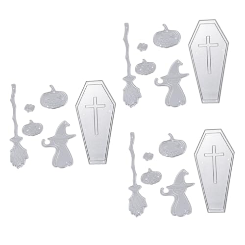 SHINEOFI 3 Sätze Halloween-Kürbislaterne-Vorlage Halloween Schneidemuster für Scrapbooking Halloween Schneidemuster für Scrapbook Alben schablonen Präge stirbt Stanzformen Kohlenstoffstahl SHINEOFI 3 Sätze Halloween-Kürbislaterne-Vorlage Halloween Schneidemuster für Scrapbooking Halloween Schneidemuster für Scrapbook Alben schablonen Präge stirbt Stanzformen Kohlenstoffstahl von SHINEOFI