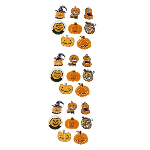 SHINEOFI 3 Sätze Halloween-kürbis-patch-aufkleber Halloween- Patches Nähen Festival Flecken Halloween Mitgebsel Halloween Oblaten Halloween-patches Kürbisflicken Aufbügeln 8 Stücke * 3 von SHINEOFI