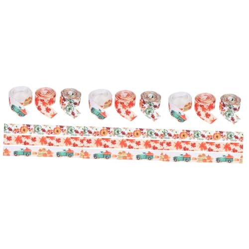 SHINEOFI 3 Sätze Herbst-ernte-thema-bänder Dekoration Schleife Farbig Danksagung Für Herbstband Dekoratives Band Herbstbänder Herbsterntebänder Thanksgiving-bänder Polyester 3 Rollen * 3 SHINEOFI 3 Sätze Herbst-ernte-thema-bänder Dekoration Schleife Farbig Danksagung Für Herbstband Dekoratives Band Herbstbänder Herbsterntebänder Thanksgiving-bänder Polyester 3 Rollen * 3 von SHINEOFI
