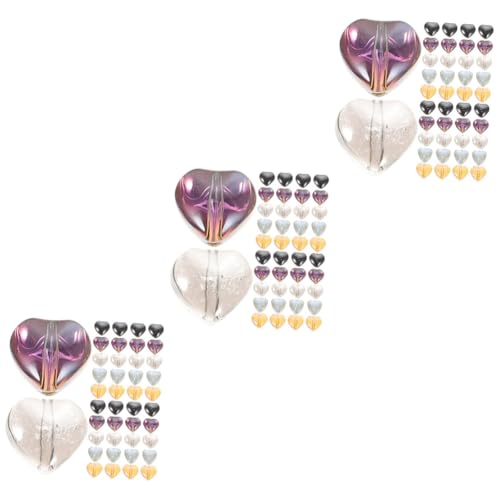 SHINEOFI 3 Sätze Herz-perlen Lose Schmuck Perlen Masse Klein Massenperlen Glasperlen Für Diy Basteln Sie Diy-perlen Handgefertigte Perlen Abstandsperle Spacer Perlen 100 Stück * 3 SHINEOFI 3 Sätze Herz-perlen Lose Schmuck Perlen Masse Klein Massenperlen Glasperlen Für Diy Basteln Sie Diy-perlen Handgefertigte Perlen Abstandsperle Spacer Perlen 100 Stück * 3 von SHINEOFI