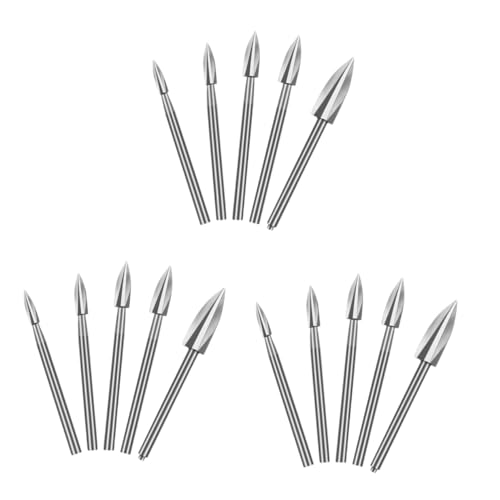 SHINEOFI 3 Sätze Holzschnitzbits Holzbearbeitung Holzschnitzerei Bausatz Drill -kit Werkzeug Diy -bohrer Steinbohrer Bohrhammer Bohrer Für Holz Gravierbohrer Weißer Stahl Silber 5 Stück * 3 SHINEOFI 3 Sätze Holzschnitzbits Holzbearbeitung Holzschnitzerei Bausatz Drill -kit Werkzeug Diy -bohrer Steinbohrer Bohrhammer Bohrer Für Holz Gravierbohrer Weißer Stahl Silber 5 Stück * 3 von SHINEOFI
