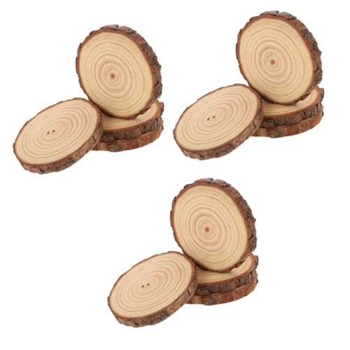 SHINEOFI 3 Sätze Holzsplitter Dekorationen Klein Für Liebste Event Modern Große Kreise Zum Basteln Partytafeln Zum Aufhängen Hochzeitsdekorationen Für Tische 4 Stück * 3 von SHINEOFI