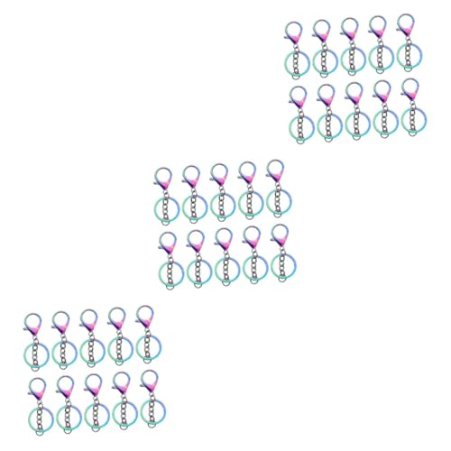 SHINEOFI 3 Sätze Hummer Schlüsselanhänger Bastelzeug Metallhaken Schlusselhalterung Schlüsselhalter Abzeichenhalter Schlüsselanhänger Haken Schlüsselkettenringe Legierung 12 Stück * 3 von SHINEOFI
