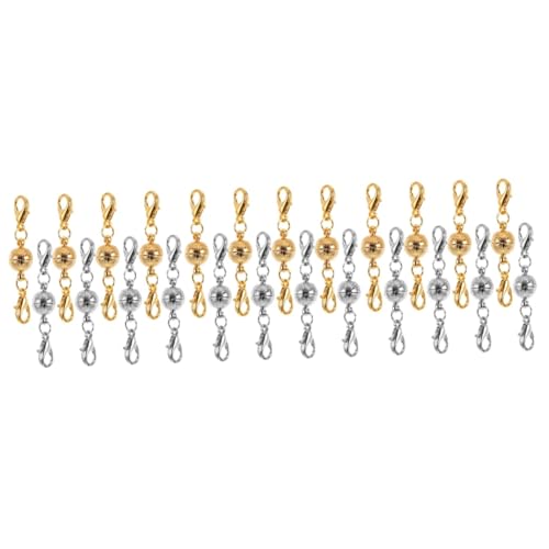 SHINEOFI 3 Sätze Kleiner Magnet-armbandanhänger Verlängerungskette Hand Schmuck Eleganter Schmuckverschluss Halskettenverschlüsse Aus Kupfer Magnetverschlüsse Für Armbänder 8 Stück * 3 SHINEOFI 3 Sätze Kleiner Magnet-armbandanhänger Verlängerungskette Hand Schmuck Eleganter Schmuckverschluss Halskettenverschlüsse Aus Kupfer Magnetverschlüsse Für Armbänder 8 Stück * 3 von SHINEOFI