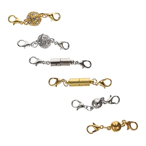 SHINEOFI 3 Sätze Magnetischer Schmuckverschluss Kupfer Halsketten Und Armbandverschlüsse Langlebig Sicher Glänzend Diy Schmuckherstellung Zubehör Für Reparatur Und Verlängerung 6 Paare * 3 SHINEOFI 3 Sätze Magnetischer Schmuckverschluss Kupfer Halsketten Und Armbandverschlüsse Langlebig Sicher Glänzend Diy Schmuckherstellung Zubehör Für Reparatur Und Verlängerung 6 Paare * 3 von SHINEOFI