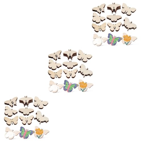 SHINEOFI 3 Sätze Makramee Grüne Schmetterlingskuchendekoration Wanddekoration Wohnzimmer Planke Home Decor Wohnungsdeko Unvollendetes Holzhandwerk Holzausschnitte Hölzern 54 Stück * 3 SHINEOFI 3 Sätze Makramee Grüne Schmetterlingskuchendekoration Wanddekoration Wohnzimmer Planke Home Decor Wohnungsdeko Unvollendetes Holzhandwerk Holzausschnitte Hölzern 54 Stück * 3 von SHINEOFI
