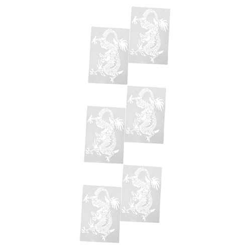 SHINEOFI 3 Sätze Malvorlage Geometrische Schablone Buchstabenschablonen Zum Malen Wandkunst Schablonen Diy Schablonen Kleine Schablonen Zum Basteln Dekorative Schablone Pp Weiß 2 Stücke * 3 von SHINEOFI