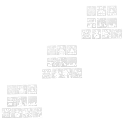SHINEOFI 3 Sätze Malvorlagen Für Weihnachtsdekorationen Weihnachtshandwerk Malerei Frohe Weihnachten-schablone Lieferungen Urlaub Szene Weihnachtsschablone Weiß Plastik 10 Stück * 3 SHINEOFI 3 Sätze Malvorlagen Für Weihnachtsdekorationen Weihnachtshandwerk Malerei Frohe Weihnachten-schablone Lieferungen Urlaub Szene Weihnachtsschablone Weiß Plastik 10 Stück * 3 von SHINEOFI