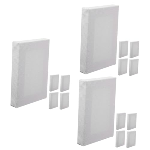 SHINEOFI 3 Sätze Mini Öl Bilderrahmen Künstler Malrahmen Malleinwand Für Malerei Mini -leinwände Klein Bretter Zum Malen Leinen Maltafeln Auf Holz 5 Stücke * 3 von SHINEOFI