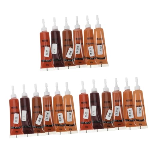 SHINEOFI 3 Sätze Möbelreparaturpaste Patch Lochfüller Grau Spachtelmasse Für Schränke Holzreparaturpaste Holz Füllstoff Kratzerreparaturpaste Einfügen 6 Stücke * 3 von SHINEOFI