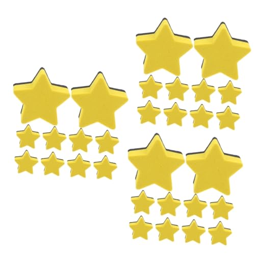 SHINEOFI 3 Sätze Pentagramm-radiergummi Whiteboard-staubwedel Planke Dünn Mini-radierer Whiteboard-radierer Magnetische Trockenlöscher Tafelschwamm Kreide Klein Filzstoff 10 Stück * 3 von SHINEOFI