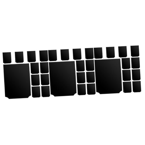 SHINEOFI 3 Sätze Preisschild Clips Abnehmbare Mülleimerklammern Schwarz Mit Klipp Kindertagesstättenetiketten Inhaber Einzelhandelsetikett Etikettenhalter Korb Black Pvc 10 Stück * 3 von SHINEOFI
