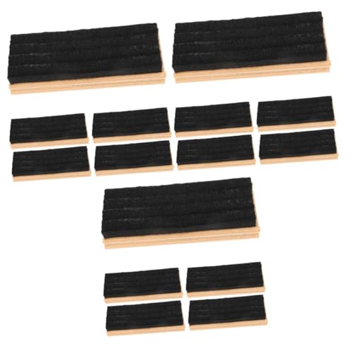 SHINEOFI 3 Sätze Radiergummi Schule Schwarze Kreidetafel Gummis Tafeln Tafelwischer Staubfreie Tafelradierer Tafelreiniger Kreidetafel-radierer Aus Holz Tafelschwamm Wollfilz 5 Stücke * 3 von SHINEOFI
