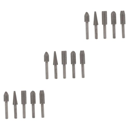 SHINEOFI 3 Sätze Rotationsfeilen Teilig Stahl Fräswerkzeuge Zum Gravieren Und Polieren Für Heimwerker Und Professionelle Anwendungen 5 Stücke * 3 SHINEOFI 3 Sätze Rotationsfeilen Teilig Stahl Fräswerkzeuge Zum Gravieren Und Polieren Für Heimwerker Und Professionelle Anwendungen 5 Stücke * 3 von SHINEOFI