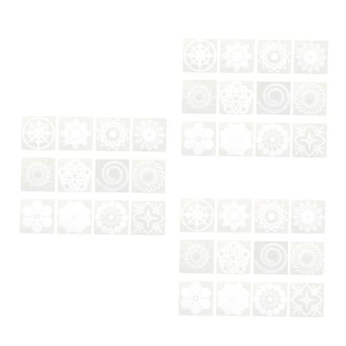 SHINEOFI 3 Sätze Schablonen Zum Zeichnen Von Mode Malen Malerei 3d Vorlage Schablonen Aushöhlen Malschablonen Weiß 12 Stück * 3 SHINEOFI 3 Sätze Schablonen Zum Zeichnen Von Mode Malen Malerei 3d Vorlage Schablonen Aushöhlen Malschablonen Weiß 12 Stück * 3 von SHINEOFI