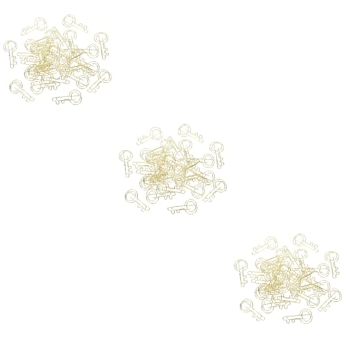 SHINEOFI 3 Sätze Schlüssel-büroklammer Gold Klein Datei-clip Büroklammern Multi-gebrauchspapierclips Befestigungsclips Für Dokumente Office-dokumentenklammern Bürobedarf Metall 30 Stück * 3 von SHINEOFI