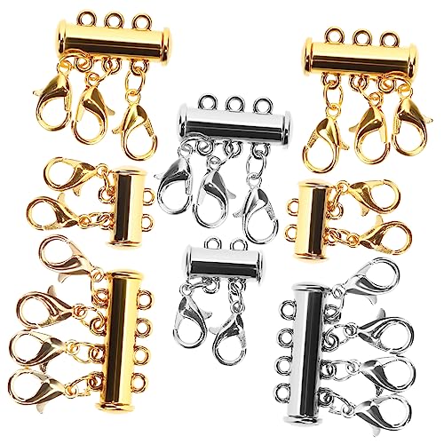 SHINEOFI 3 Sätze Schmuck Magnetschnalle Halsketten Perlenkette Perlen Halskette Layered Halskette Separator Halskette Verschluss Separator Halskette Layering Verschlüsse 8 Stücke * 3 SHINEOFI 3 Sätze Schmuck Magnetschnalle Halsketten Perlenkette Perlen Halskette Layered Halskette Separator Halskette Verschluss Separator Halskette Layering Verschlüsse 8 Stücke * 3 von SHINEOFI