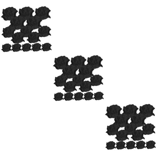 SHINEOFI 3 Sätze Schwarzer Rosenfleck Embroidery Set Stickset Schublehre Schüssel Kleidungspatches Blumen Tuch Rosenflecken Flicken Für Kleidung Diy-patches Polyester Black 15 Stücke * 3 SHINEOFI 3 Sätze Schwarzer Rosenfleck Embroidery Set Stickset Schublehre Schüssel Kleidungspatches Blumen Tuch Rosenflecken Flicken Für Kleidung Diy-patches Polyester Black 15 Stücke * 3 von SHINEOFI