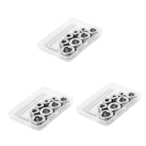 SHINEOFI 3 Sätze Teiliges Bohrer Tiefenstopp Präzise Bohrern Positionierer Mit Einstellring Für Holzbearbeitung Und Exakte Bohrtiefenregulierung 8 Stück * 3 von SHINEOFI