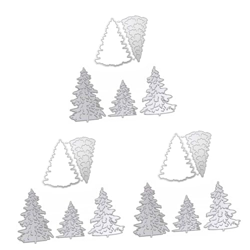 SHINEOFI 3 Sätze Weihnachtsbaumform Schneiden Dekorationen Schnitte Klein Weihnachtsdeko Christmas Decorations Handwerk Stanzformen Diy Stirbt Schimmel Rostfreier Stahl Silver 5 Stück * 3 SHINEOFI 3 Sätze Weihnachtsbaumform Schneiden Dekorationen Schnitte Klein Weihnachtsdeko Christmas Decorations Handwerk Stanzformen Diy Stirbt Schimmel Rostfreier Stahl Silver 5 Stück * 3 von SHINEOFI