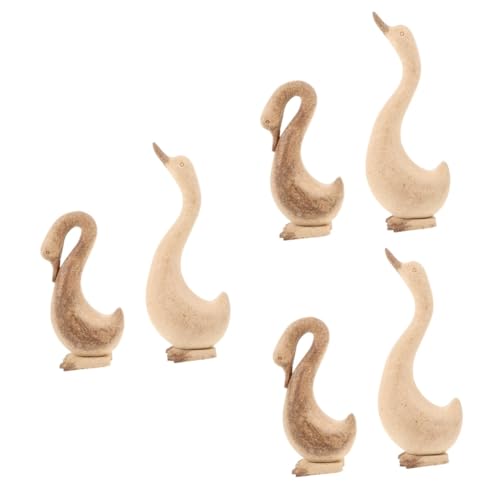 SHINEOFI 3 Sätze Weiße Embryo-gans-ornamente Schreibtischdekorationen Diy Liefert Diy -handwerk Diy Zubehör Gänsestatue Gans Ornament Holz 2 Stück * 3 SHINEOFI 3 Sätze Weiße Embryo-gans-ornamente Schreibtischdekorationen Diy Liefert Diy -handwerk Diy Zubehör Gänsestatue Gans Ornament Holz 2 Stück * 3 von SHINEOFI