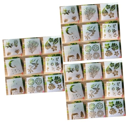 SHINEOFI 3 Sätze Wiederverwendbare Schablonen Ästhetisch Blumenschablone Malen Selbst Bemalte Schablonen Malvorlage Wandmalerei Vorlage Zeichnungsvorlage Weiß 10 Stück * 3 SHINEOFI 3 Sätze Wiederverwendbare Schablonen Ästhetisch Blumenschablone Malen Selbst Bemalte Schablonen Malvorlage Wandmalerei Vorlage Zeichnungsvorlage Weiß 10 Stück * 3 von SHINEOFI