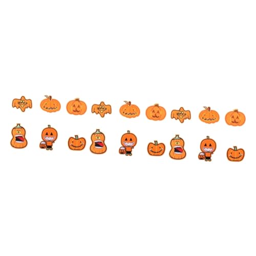 SHINEOFI 3 Sätze à 18 Stück Halloween-kürbis-patch-aufkleber Cartoon-stickerei-patches Halloween-patch Halloween-partygeschenke Dekorative Patches Für Erwachsene Orange Vlies SHINEOFI 3 Sätze à 18 Stück Halloween-kürbis-patch-aufkleber Cartoon-stickerei-patches Halloween-patch Halloween-partygeschenke Dekorative Patches Für Erwachsene Orange Vlies von SHINEOFI