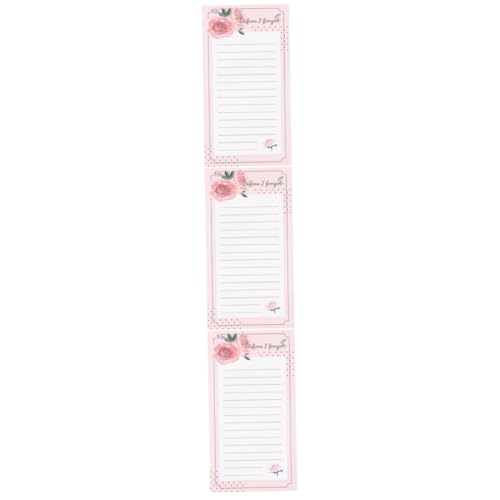 SHINEOFI 3 Stück 1 Magnetisches Notiz buch Kühlschranklisten-Magnetpad kleiner Notizblock Und klebrig Notizbuch Pads Zu Notizbilder magnetische Listenblöcke für Kühlschrank Papier Rosa SHINEOFI 3 Stück 1 Magnetisches Notiz buch Kühlschranklisten-Magnetpad kleiner Notizblock Und klebrig Notizbuch Pads Zu Notizbilder magnetische Listenblöcke für Kühlschrank Papier Rosa von SHINEOFI
