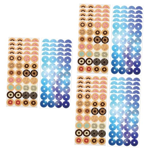 SHINEOFI 3 Stück 10 Lose Blatt Aufkleber Schreibtisch Loch loses Blatt Papier dekorativer Ordner aufkleberpapier scrapbooking sticker Aufkleber aus Papier Kreisaufkleber für Bindepapier von SHINEOFI