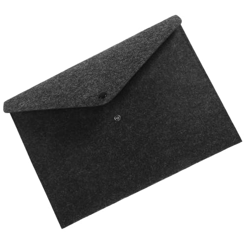 SHINEOFI 3 Stück Filz Dokumententasche mit Knopfverschluss Umweltfreundlicher Papier Organizer Erweiterbare Aktenmappe für Büro und Schule Leichte Handtasche für Unterlagen Dunkelgrau SHINEOFI 3 Stück Filz Dokumententasche mit Knopfverschluss Umweltfreundlicher Papier Organizer Erweiterbare Aktenmappe für Büro und Schule Leichte Handtasche für Unterlagen Dunkelgrau von SHINEOFI