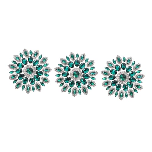 SHINEOFI 3 Stück Grüner Strass Aufnäher mit Metallkette DIY Bügelbild für Kleidung Jeans Taschen Leicht Anzubringen Dekorative Applikation für Modegestaltung SHINEOFI 3 Stück Grüner Strass Aufnäher mit Metallkette DIY Bügelbild für Kleidung Jeans Taschen Leicht Anzubringen Dekorative Applikation für Modegestaltung von SHINEOFI