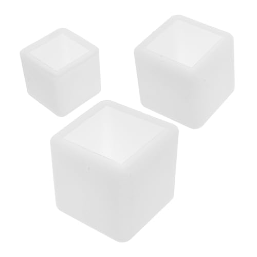 SHINEOFI 3 Stück Harzwürfelform Gießformen aus Harz Silikon Konservierungsform Transparente Silikonform Klare Harzformen Blumen-DIY-Form Epoxidharzform zum Selbermachen Kieselgel Weiß SHINEOFI 3 Stück Harzwürfelform Gießformen aus Harz Silikon Konservierungsform Transparente Silikonform Klare Harzformen Blumen-DIY-Form Epoxidharzform zum Selbermachen Kieselgel Weiß von SHINEOFI
