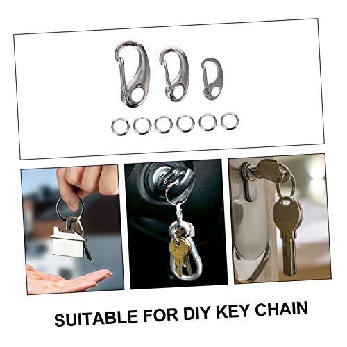 SHINEOFI 3 Stück Haustiermarken Clip Teiliges mit Ringen Robuster Schnellverschluss Karabiner für Hundehalsbänder Langlebig Sicher Passend für Hunde und Katzen SHINEOFI 3 Stück Haustiermarken Clip Teiliges mit Ringen Robuster Schnellverschluss Karabiner für Hundehalsbänder Langlebig Sicher Passend für Hunde und Katzen von SHINEOFI