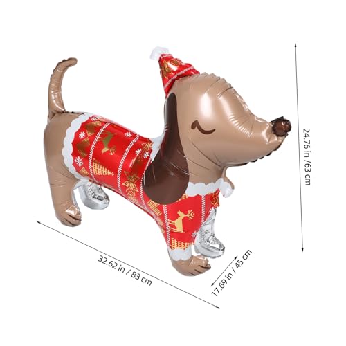 SHINEOFI 3 Stück Hund Ballons aus Aluminiumfolie Cartoon Dackel Motiv Langlebig und Wiederverwendbar für Hunde Welpen-geburtstagsdeko Festliche Weihnachtsballons für Partyveranstaltungen SHINEOFI 3 Stück Hund Ballons aus Aluminiumfolie Cartoon Dackel Motiv Langlebig und Wiederverwendbar für Hunde Welpen-geburtstagsdeko Festliche Weihnachtsballons für Partyveranstaltungen von SHINEOFI