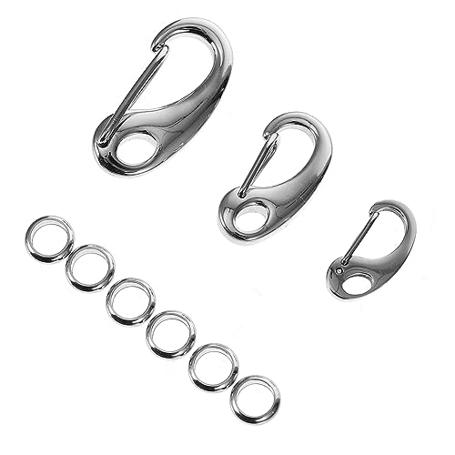 SHINEOFI 3 Stück Karabinerhaken für Hundemarken mit Ringen Robuster Pet Collar Clip für Katzen und Hundegeschirre Leichter Sicherer Verschluss für Mittlere Haustiere SHINEOFI 3 Stück Karabinerhaken für Hundemarken mit Ringen Robuster Pet Collar Clip für Katzen und Hundegeschirre Leichter Sicherer Verschluss für Mittlere Haustiere von SHINEOFI